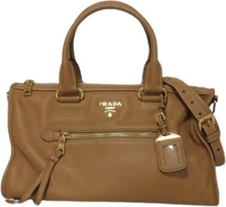 Prada Pre-owned Handbags, female, Brown, Size: ONE SIZE Pre-owned Vintage Handbag