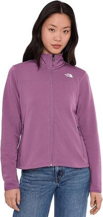 The North Face Cedar Trail Grid Fleece Jacket Womens Coat Chroma Purple : 2XL, Elastane/Fleece/Polyester