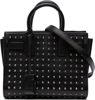 Saint Laurent Pre-owned Saint Laurent Nano Studded Leather Sac de Jour Satchel ARS347545 0714