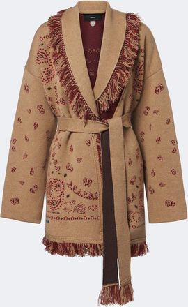 Alanui Bandana jacquard cashmere cardigan