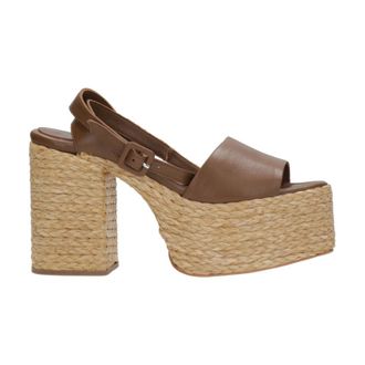 Paloma Barcel&oacute; High Heel Sandals, female, Brown, Size: 11 US Paloma Barcel&ograve; Sandals Leather Brown
