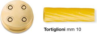Imperia Troquel Bronce 285 Para Tortiglioni Para M&aacute;quina De Pasta Home Chef