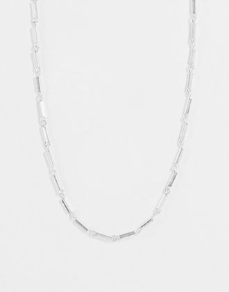 Bolongaro Trevor block chain necklace in silver