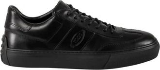Tod's Stijlvolle Sneakers - Heren - Sneakers - Zwart - 39 EU - Leer - Schoenen