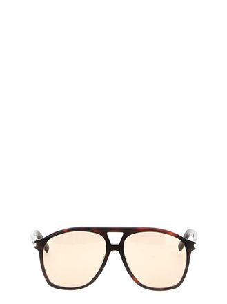 Saint Laurent Brown Aviator Sunglasses