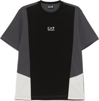 Emporio Armani T-shirt con design color-block - Nero