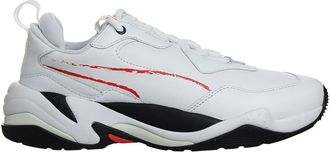 Puma Thunder BW Chunky White Black Leather Lace Up Mens Trainers 370788 01