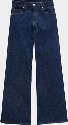 AG - Adriano Goldschmied Saige Mid-Rise Wide-Leg Jeans