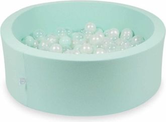 OEM Piscina Menta Seca 90x30 Con 200 Bolas: Transparente, Perla, Menta Claro