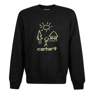 Carhartt Work in Progress Hoodies & sweatvesten, Heren, Zwart, S, Masterpiece Sweatshirt