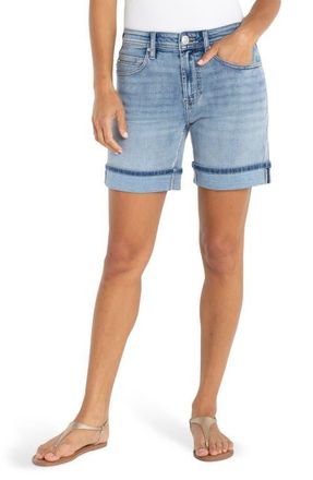 Liverpool L.A. The Keeper Mid Thigh Denim Shorts in Weir Canyon at Nordstrom, Size 14