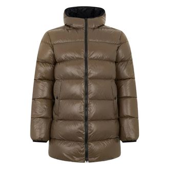 Herno Padded Jacket with Hood - male - Herno - Winter Jackets - Brown - L - Jackets