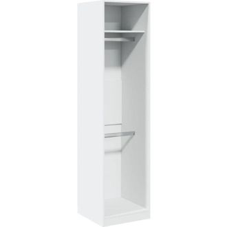 vidaXL Armario De Madera Contrachapada Blanco 50x50x200 Cm Vidaxl