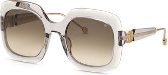 Philipp Plein SPP065S 03GU Womens Sunglasses Grey Size 55