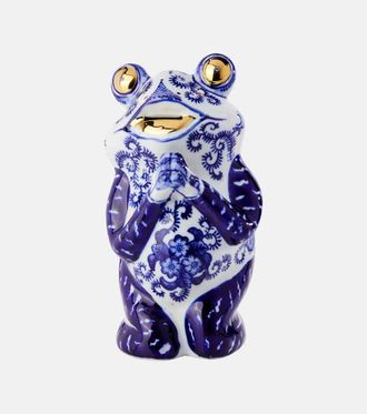 Pols Potten Frog porcelain piggy bank