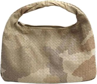 Bottega Veneta Pre-owned Shoulder Bags, female, Beige, Size: ONE SIZE Pre-owned Vintage Shoulder Bag
