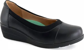Andrea Womens Leather Loafer In Black