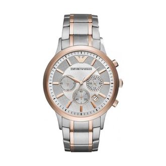 Emporio Armani Accessoires, Heren, Grijs, ONE Size, Renato Chronograph