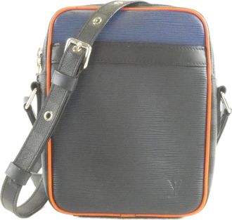Louis Vuitton Epi Damier Graphite Graphite Marine Damier Graphite Epi Leather Shoulder Bag (Pre-Owned)