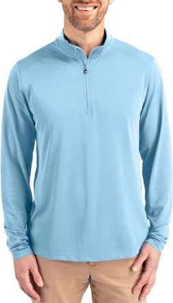 Cutter & Buck Virtue Piqu&eacute; Recycled Blend Quarter Zip Pullover in Atlas at Nordstrom, Size Xxx-Large