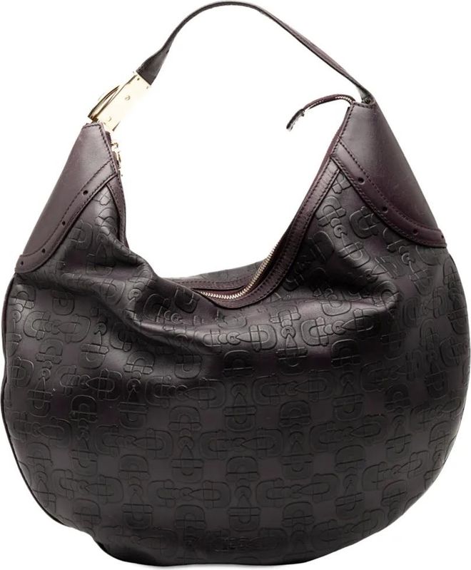 Borsa passepartout Horsebit Glam in pelle goffrata 2000-2015 - Viola