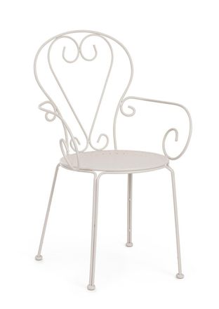 BIZZOTTO Silla en acero con recubrimiento gris mate