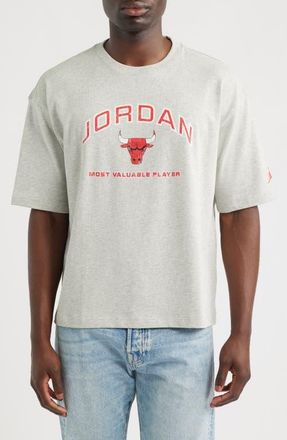 Nike Jordan Flight Essentials Boxy Graphic T-Shirt in Grey Heather at Nordstrom, Size Xx-Large