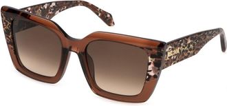 Just Cavalli SJC099V 09X8 Womens Sunglasses Brown Size 53