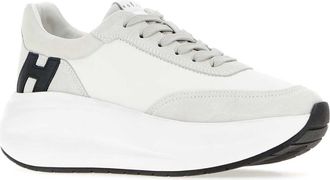 Hogan Womens Two-Tone Leather And Suede Maxi I Active Sneakers B001b999 Scarpe Stringate Lace-up Shoes