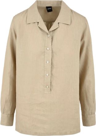 Aspesi Shirt - Dames - Overhemden - Beige - M - Overhemden