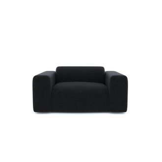 Sia Home Sill&oacute;n de sal&oacute;n terciopelo con motivos antracita