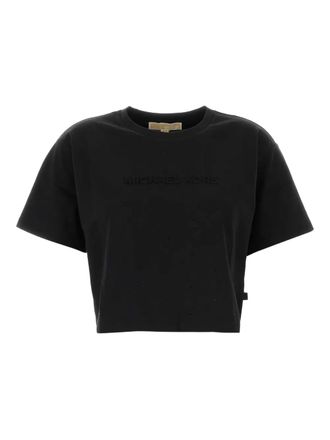 Michael Michael Kors T-shirt con logo goffrato - Nero
