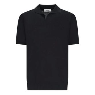 Lardini Polo Shirts, male, Black, Size: XL Polo Shirt