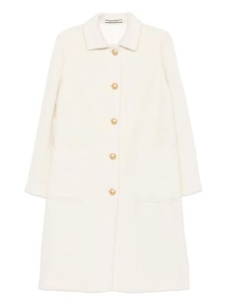 Tagliatore buttoned coat - women - Fabric - 44 - White