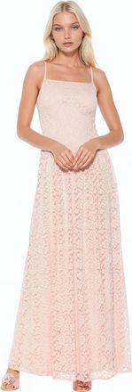 Alexia Admor Marin Draped Bodice Dropped Waist Gown in Pink at Nordstrom, Size X-Small