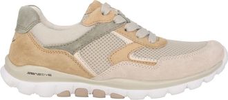 Gabor Rollende Sneaker - Beige - Dames - Sneakers - Beige - 40 1/2 EU - Su&egrave;de - Schoenen