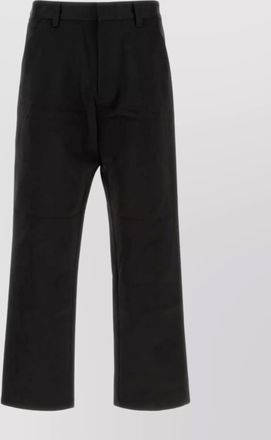 Prada trousers silk blend wide leg