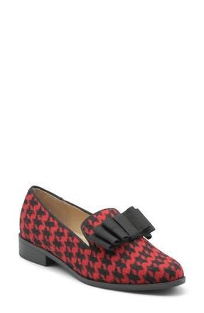Adrienne Vittadini Hachi Grosgrain Bow Loafer in Red Multi at Nordstrom Rack, Size 7.5
