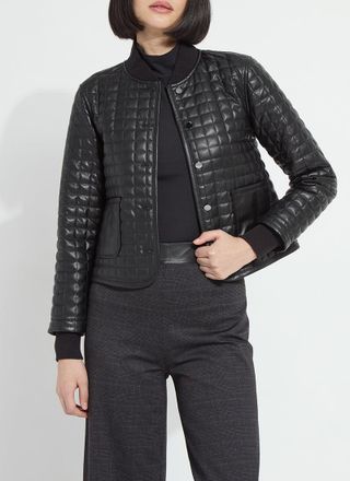 Lyss&eacute; Agnes Quilted Vegan Leather Jacket