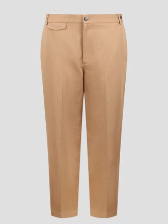 Gucci Web Detail Cotton Trousers