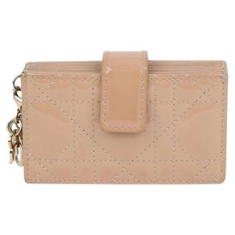 Dior Pre-owned Wallets, female, Beige, Size: ONE SIZE Pre-owned Jasmine Card Holder Wallet