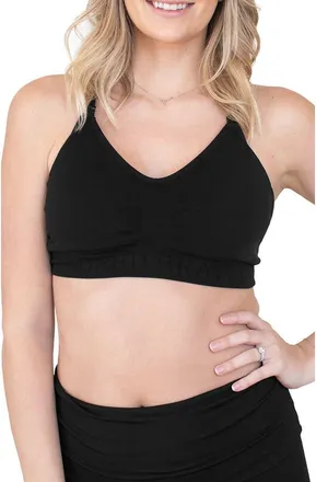 Kindred Bravely Sublime Hands-Free Pumping & Nursing Sports Bra - Sizing Available in B-D Cup in Black at Nordstrom, Size X-Large