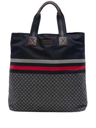 Gucci 2016-2025 Diamante Web Nylon tote bag - unisex - Nylon - One Size - Blue