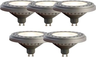 LUEDD Set di 5 lampadine led GU10 AR111 8W 750 lm 3000K - Luedd