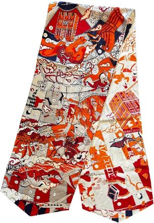 Herm&egrave;s Pre-owned Scarves, female, Multicolor, Size: ONE SIZE Pre-owned Twilly scarf