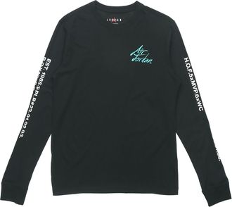 Nike Jordan Air Jordan Embroidered Alphabet Printing Casual Sports Round Neck Long Sleeves Black DC6647-010