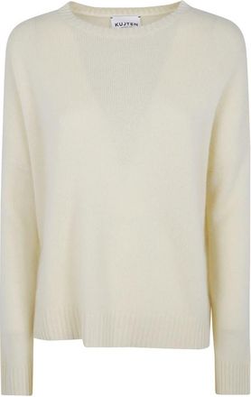 Kujten Cashmere Truien - Dames - Cashmere truien - Beige - L - Truien & Vesten