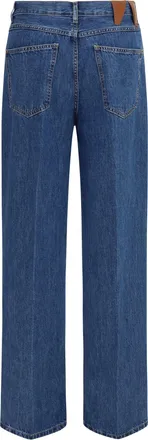 Darkpark Womens Cora Wide-Leg Jeans Medium Full Cotton