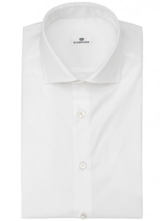 Sonrisa White Cotton Crisp Formal Shirt