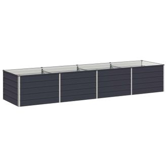 vidaXL Cama De Jard&iacute;n Elevada Gris Antracita 320 X 80 X 55 Cm Vidaxl